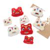 Año Nuevo Moda Nacional Dibujos Animados Peluche León Muñeco Festivo Colgante DIY Sombrero Bolso Broche Accesorios