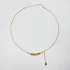 Novo Colar da Sorte com Borla Estilo Chinês Dinheiro dos Cinco Imperadores Gelo Triturado, Corrente de Clavícula com Design de Moeda Moderno e Versátil
