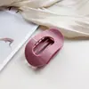 Clip de Cabello Ovalado de Silicona Más Vendido en Amazon Pinza de Tiburón para Recogido de Nuca con Temperamento Accesorio para el Cabello de Agarre de Alta Gama