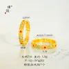 Colección de Aros Cerrados Chapados en Oro con Diamantes, Trenzados de Espiga de Trigo y Diseño de Huevo de Paloma para el Dedo Índice de Mujer