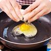 Anel para Fritar Ovos de Cozinha Importado Sanada Molde de Ovo em Formato de Coração Modelo Ovo Amor Molde para Fritar Ovos de Aço Inoxidável