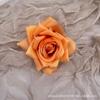 Cabeza de flor de rosa de esquina de tela de seda, flor artificial mediana, decoración de interiores, flor decorativa para salón de bodas, accesorios de fotografía de flores artificiales