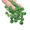 Cuentas Dispersas de Jade Flor Flotante de Jade Verde Esmeralda Cuentas Redondas de Jade Cuentas Dispersas 10mm No Porosas Cuentas Dispersas Verde Esmeralda Accesorios