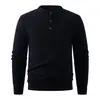 Suéter Masculino de Meio Zíper Outono Inverno Nova Moda Jovem Gola Redonda Tricô Casual Camada Base Suéter de Lã