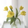 Tulipanes Artificiales Hidratantes de Tacto Realista para Decoración del Hogar, Ramos de Flores Artificiales, Exclusivo Transfronterizo para Decoración del Hogar