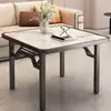 Mesa Dobrável Que Não Bloqueia as Pernas, Mesa de Jantar Quadrada para Uso Doméstico, Adequada para Espaços Pequenos, Mesa de Jantar, Mesa Quebra-Ovos, Mesa de Fogo