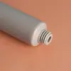 Nuevo Tubo de Brillo de Labios Gris de 20 ml con Punta Inclinada, Tubo Suave Dispensador de Aceite para Labios y Brillo de Labios, Cuerpo de Botella de PE, Tapa de PP, Material de Empaque de Tubo Suave