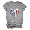 Amazon ebay estación independiente nueva avión amor cuello redondo manga corta transfronterizo moda europea y americana camiseta para mujer