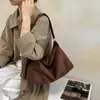 Bolsa de Gran Capacidad para Mujer 2026 Nuevo Otoño Retro Mezcla Gamuza Felpa Bolso de Hombro Único Estampado de Leopardo Bolso Cruzado para el Trabajo