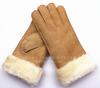 Guantes de Moda para Otoño e Invierno para Mujer Guantes de Cuero Genuino de Oveja para Hombre Gruesos Cálidos a Prueba de Viento a Prueba de Frío Guantes de Dedo