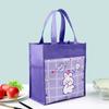 Bolsa Lancheira Infantil Desenho Animado Fofo, Bolsa Tote Grande Portátil de Armazenamento Impermeável em Tecido Oxford, Bolsa para Lanche Frutas