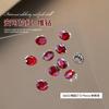 Decoraciones Brillantes para Uñas de Bola de Diamante, Corazón Torcido Rojo Ancola Perla Cristal Decoración DIY para Uñas Venta al por Mayor