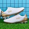Zapatos de Fútbol de Talla Grande Transfronterizos para Hombres y Mujeres, Zapatos de Césped Artificial con Tacos Largos para Estudiantes de Primaria y Secundaria, Zapatos de Entrenamiento para Competición, Zapatos Deportivos Juveniles