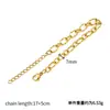 Set de Pulseras de Oro Electrochapado al Vacío 18K DIY Accesorios de Joyería Hechos a Mano Acero Inoxidable Sin Decoloración Estilo Personalizado de Moda