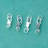 Prata de Lei S925 Fecho Vintage para Pulseira Colar DIY Conector Fivela para Corda Trançada Acessórios Fecho S Modelo Novo