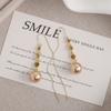 Pendientes coreanos con borlas de perlas y diamantes superbrillantes para mujer, de plata S925, ligeros, de lujo, de alta gama, a la moda, combinables con todo.