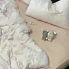Algodón Puro de Grado A Hilo de Doble Capa Grado Materno e Infantil Juego de Ropa de Cama de Cuatro Piezas Sábana de Cama con Dibujos Animados Estilo de Dibujos Animados Estilo Pequeño Aroma