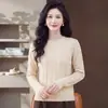 Suéter Suave y Esponjoso de Otoño e Invierno para Mujer Talla Grande Holgado Adelgazante Tejido Versátil Cuello Redondo Prenda Base para Mujer
