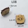 Botones de madera DIY hechos a mano profesionales botones de madera de dibujos animados para niños bebé botones adhesivos creativos botones de madera