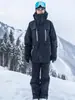 Jaqueta de Esqui de Alta Gama Mais Recente para Mulheres, Impermeável e Quente Conjunto de Jaqueta de Snowboard 3L, Jaqueta Profissional para Homens de Snowboard Duplo