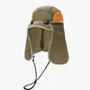 Sombrero de Pato de Secado Rápido con Chal Extraíble para Hombres y Mujeres, Protección de Cuello Integrada para Verano, Sombrero con Visera para Montañismo al Aire Libre, Pesca, Protección Solar