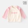 Jingqi Camiseta de Manga Larga de Algodón Puro para Niños Camiseta Interior Ropa de Primavera para Bebés Niños y Niñas Íntimos para Bebés Estampado Superior