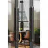 Nova Maçaneta de Vidro Bronze Antigo Estilo Chinês para Portas de Quartos Privados de Hotel, Salões de Banquetes e Lojas, Maçaneta de Porta de Madeira Maciça de Abertura Dupla com Design Patenteado