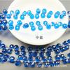Contas Soltas de Cristal Xingtai Aurora Furo Horizontal Acessórios para Pulseira DIY Contas de Vidro Popular Cristal Fino Contas de Morango