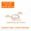 Herrajes para Bolsos Alambre de Hierro Forma de D Hebilla de D Accesorios para Bolsos Anillo en D Semicircular Hebilla con Forma de D Accesorios Hebilla de Anillo con Forma de D Chapada Laminada de Metal
