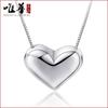 Collar de moda Wei Hua chapado en oro collar comercio exterior europeo y americano collar con colgante en forma de corazón joyería chapada en plata para mujer al por mayor