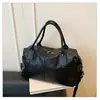 Bolso de mano para mujer de gran capacidad transfronterizo, bolso de hombro vintage moderno, nuevo bolso cruzado de invierno para el día a día