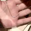 Colar de diamante com sorriso deslumbrante no mesmo estilo de Yang Mi, novo modelo 2026, estilo de luxo leve e requintado, corrente para clavícula com design exclusivo