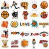 50 hojas de pegatinas deportivas de baloncesto para equipaje, creativas, modernas, impermeables, para maletas y portátiles.