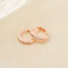 Moxi Amazon Pendientes Calientes Moda Europea y Americana Pendientes de Circonita Microincrustada Pendientes Simples Diarios Pendientes