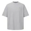 Nanxia Disguise Verano Nueva Colección Unisex Exterior Clásica Holgada Estampado de Espuma Gruesa Manga Corta Camiseta con Letras