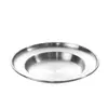 Plato Redondo Plano Dorado de Acero Inoxidable Estilo Coreano Plato Plano Poco Profundo Plato de Cena Plato Creativo para Postre Plato Sombrero de Paja Plato para Postre Plato Dorado para Pasta