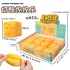 Juguete squishy de queso realista muy atractivo para aliviar el estrés, rebote rápido, accesorio de fotografía y pieza de exhibición decorativa