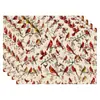 Manteles individuales navideños más vendidos transfronterizos, nueva serie de muñeco de nieve y renos, tapetes resistentes al calor, lino Amazon