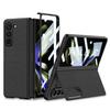 Para Samsung zfold5 capa dobrável para celular ultrafina com película protetora integrada e suporte variável de couro, capa criativa para celular transfronteiriça