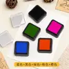 Conjunto de Jogo de Carimbo de Tinta para Impressão Digital Infantil Almofada de Tinta Gradiente de Esponja Conjunto de Carimbos de Borracha Almofada de Tinta DIY