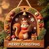 Novos enfeites de boneco de neve e árvore de Natal transfronteiriços, decorações de madeira para feriados, figuras de desenho animado para festa de árvore de Natal