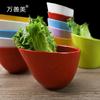 Melamina color diagonal tazón chafing dish tazón pequeño cubo para alimentos tazón para salsa tazón de plástico comercial autoservicio verduras verdes lechuga cubo