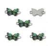 Acessórios de Joias Populares DIY Borboleta Estampada Pingente Duplo Acessórios Componentes de Joias Fecho de Elo para Pulseira W566