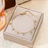 Pulsera de Acero de Titanio de Moda Nueva 2026, Disponible para Venta al por Mayor, Acero Inoxidable que no se decolora, Conjunto de Trébol de Cuatro Hojas, Corazón, Estrella y Luna