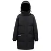 Chaqueta de plumón de longitud media para pareja, transfronteriza, para hombre y mujer, cálida, engrosada, de moda en invierno, abrigo de plumón al 90%