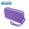 Produto novo transfronteiriço cor sólida toque de alta qualidade pode ser segurado na mão portátil para sair diariamente combinação de roupas porta-moedas de silicone personalizado