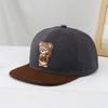 Chapéus de Comércio Exterior Transfronteiriço, Chapéus de Sol de Verão, Bonés de Basebol Masculinos e Femininos, Chapéus Hip-Hop Street de Urso Borrachado com Aba Reta, Modernos