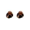 Brincos Retro Contrastantes com Estampa de Leopardo e Pérolas para Outono e Inverno para Mulheres, High-End, Brincos Versáteis, Brincos de Design Único de Nicho