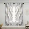 2 Peças de Telas para Janela Fornecidas por Fabricantes para Amazon Transfronteiriça Cortinas e Telas para Janela de Tecido com Impressão Digital 3D