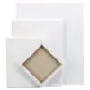 Moldura para Pintura a Óleo Tela de Algodão Puro Linho Moldurada Acrílico Tela em Branco Quadrado para Prática de Pintura Moldura de Pintura a Óleo de Alta Densidade